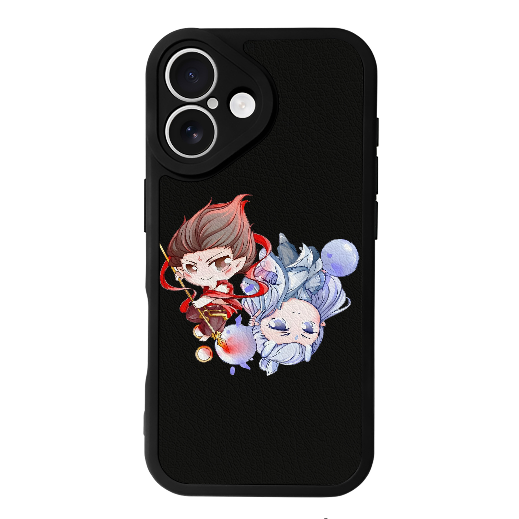 （画像用） Ne Zha 2 ナタ 魔童の大暴れ 【iPhone 16シリーズ対応】シリコンスマホケース（レザー調） 材質：シリコン